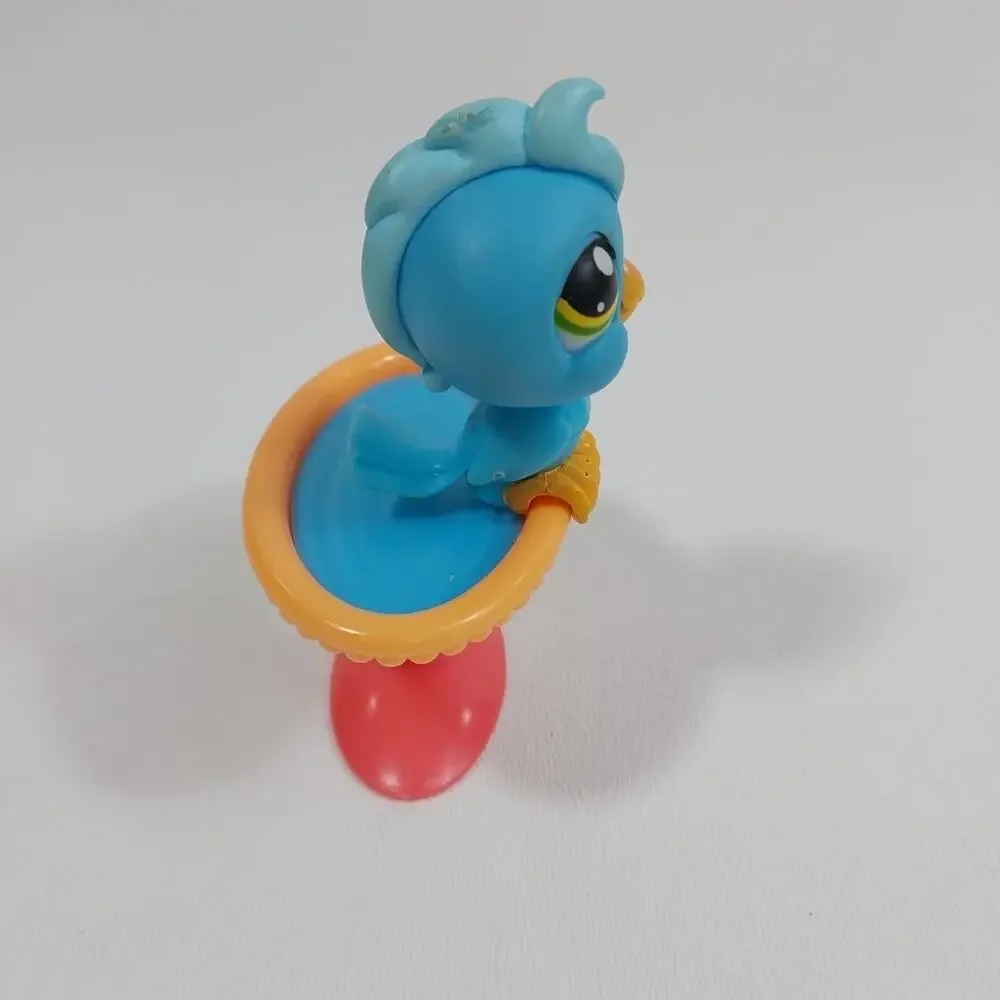 Littlest Pet Shop LPS PET PAIRS Cockatoo 317 - Bird And Bath Only‎
